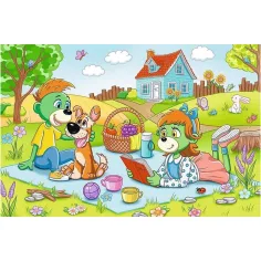 Aventurile familiei Treflik - puzzle de 60 de piese - Trefl imaginea 2