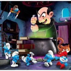 Aventurile Hupikék Törpikék 3x48buc supercolor puzzle - Clementoni imaginea 3