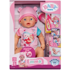 Baby Born: Set de păpuși interactiv Emma cu accesorii de 43 cm - Zapf Creation imaginea 3
