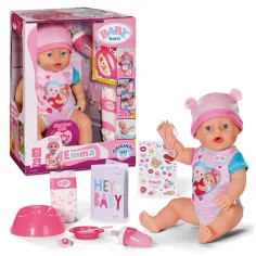 Baby Born: Set de păpuși interactiv Emma cu accesorii de 43 cm - Zapf Creation imaginea 5