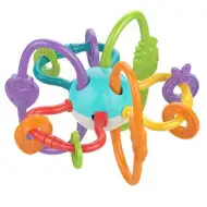 Baby minge colorată cu dentiție