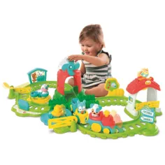 Baby trenuleț interactiv colorat set fermă cu accesorii imaginea 3