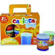 Baby vopsea pentru degete set 6 bucăţi - Carioca