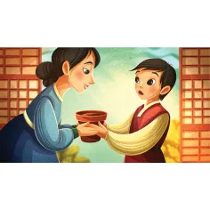 Băiețelul și ghiveciul de flori gol diafilm (Seria de diafilme Népmesekincstár)