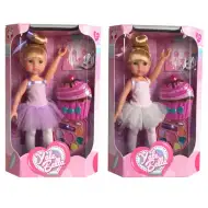 Balerina păpușă cu set de machiaj și mască de față două variante