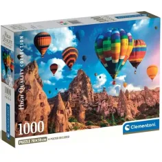 Baloane în Cappadocia 1000 de piese cu poster HQC - Clementoni