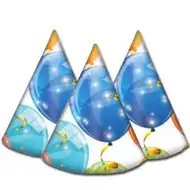 Baloane sclipitoare design pălărie party 6 bucăţi
