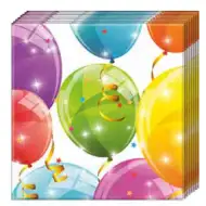 Baloane strălucitoare şerveţele 2 straturi 20 bucăţi