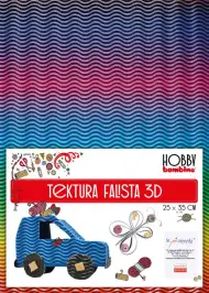 Bambino: Carton decorativ curcubeu albastru 3D B4 25x35cm