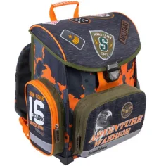 Bambino: Military ghiozdan ergonomic, rucsac 36x27x14cm imaginea 2