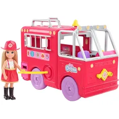 Barbie: Chelsea mașină de pompieri set de joacă - Mattel imaginea 2