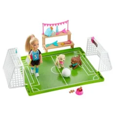 Barbie Dreamhouse Adventures: Chelsea set de joacă fotbal - Mattel imaginea 3