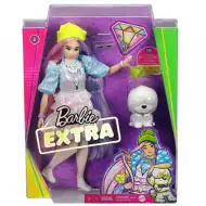 Barbie Extra: Păpușă în haine sclipitoare cu animal de companie - Mattel