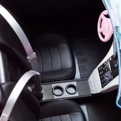 Barbie: Mașină Cabrio culoarea roz 2022 - Mattel imaginea 4
