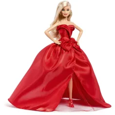 Barbie: Păpușă de colecție Holiday 2026 cu păr blond 32 cm - Mattel imaginea 3