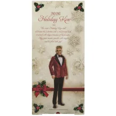 Barbie: păpușă de colecție Ken Signature Holiday 2026, 32 cm - Mattel imaginea 6