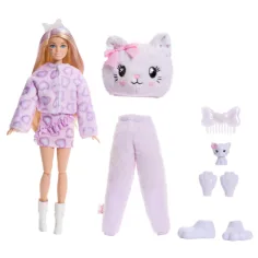 Barbie: Cutie Reveal surpriză păpușă - Pisică - Mattel imaginea 2