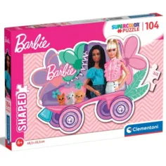 Barbie patinaj Supercolor puzzle de 104 bucăți - Clementoni