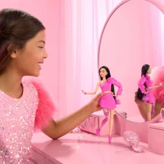 Barbie: Prietene trendy - Papusa cu par negru - Mattel imaginea 3