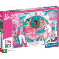 Barbie și puzzle-ul Dădaca Super Color 104 bucăți - Clementoni