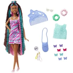 Barbie Totally Hair fluture păpușă - Mattel imaginea 2
