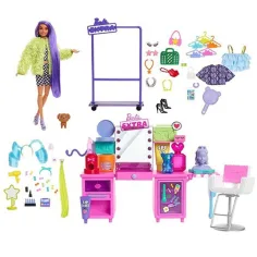 Barbie: vestiar extravagant cu păpușă - Mattel imaginea 3