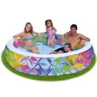 Bazin transparent cu elemente colorate - Intex