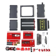 Bburago: Mașină de curse F1 - Ferrari SF-25 Pit / Lewis Hamilton 1/43 imaginea 3