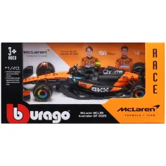 Bburago: McLaren MCL39 F1 (2025) mașină de curse model metalic 1/43 (Lando Norris #4)
