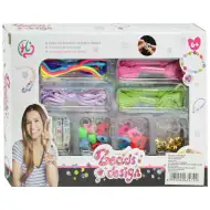 Beads Design: Set de mărgele bijuterii cu fire colorate și mărgele