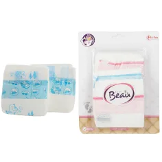 BEAU Baby Jucărie Bebeluș Pelenă 3 bucăți set imaginea 1