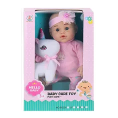 Bebeluș cu animal 30cm mai multe variante 1 bucată imaginea 2