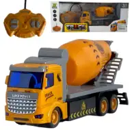 Betonieră cu telecomandă RC cu lumină la scară 1/48 27MHz 20cm