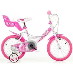 Bicicletă pentru copii cu inimioare mărimea 14 - bicicletă Dino Bikes