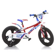 Bicicletă pentru copii Mountain Bike R1 roșu-albastru, mărimea 16 - bicicletă Dino Bikes