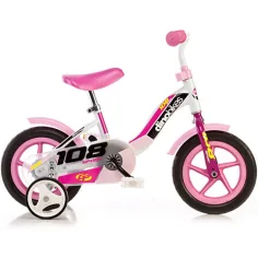 Bicicletă roz pentru copii mărimea 10 - bicicletă Dino bikes