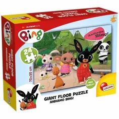 Bing: Hai să ne jucăm Bing! puzzle de podea uriaș de 24 de piese