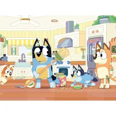 Bluey 2 în 1 60 de piese Eco puzzle și colorat 70x50cm - Lisciani imaginea 2