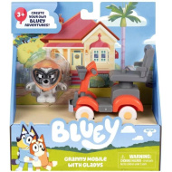 Bluey: Mașină cu figurina Bunica