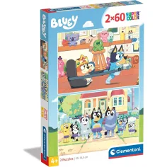 Bluey puzzle supercolor 2x60buc - Clementoni