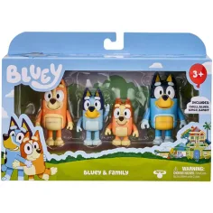 Bluey: Set de figurine de familie cu 4 personaje