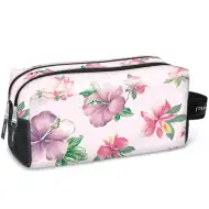 Botanical Mallow nesesser cu fermoar 25x13x13cm