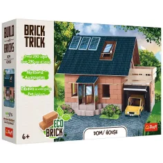 Brick Trick construim din cărămizi: Casă cu garaj 290 de piese joc de construcție - Trefl