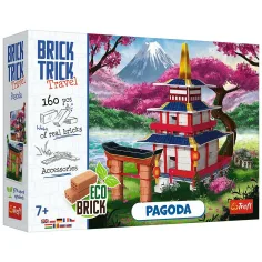 Brick Trick construim din cărămizi: Pagodă 160 de piese joc de construcție - Trefl