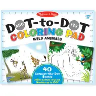 Caiet de desen cu puncte şi cu animale - Melissa &amp; Doug