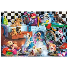 Câini în spălătorie puzzle de 1500 de piese - Trefl imaginea 2