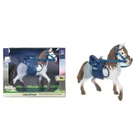 Cal alb cu șa și accesoriu