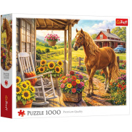 Cal la fermă puzzle de 1000 de piese - Trefl