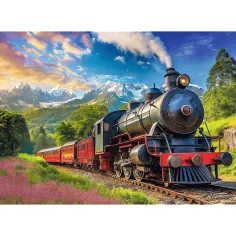 Călătorie între munți cu trenul puzzle de 1000 de piese -Trefl imaginea 2