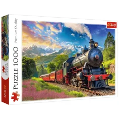 Călătorie între munți cu trenul puzzle de 1000 de piese -Trefl